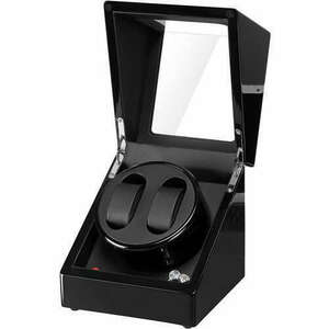 Óratartó doboz iUni Watch Winder 2 férőhelyes, Fekete kép