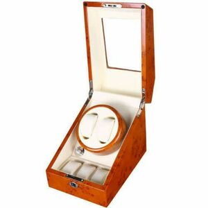 Óratartó doboz iUni Watch Winder 2 + 3 tárolóhely, Aranysárga kép