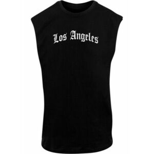 Mr. Tee Los Angeles Wording Sleeveless Tee black kép