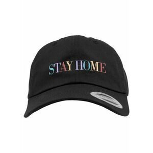 Mr. Tee Stay Home EMB Dad Cap black kép