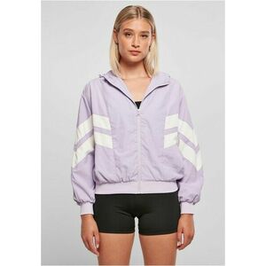 Urban Classics Ladies Crinkle Batwing Jacket lilac/whitesand kép