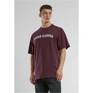 Urban Classics UC College Logo Tall Tee redwine kép