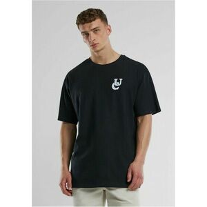 Urban Classics UC Weavy Logo Heavy Oversized Tee black kép