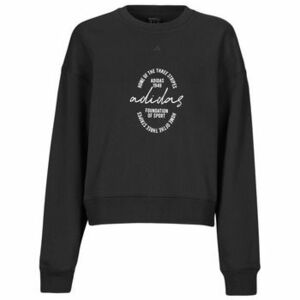 Pulóverek adidas Signature Graphic Print Fleece Loose Sweatshirt kép