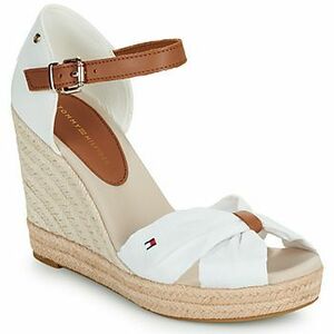 Gyékény talpú cipők Tommy Hilfiger BASIC OPEN TOE HIGH WEDGE kép