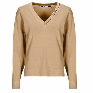 Pulóverek Karl Lagerfeld LIGHT V-NECK KNIT SWEATER kép