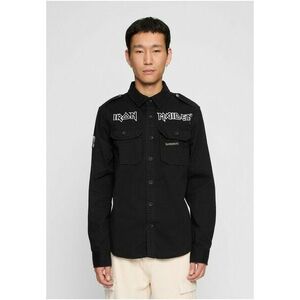 Brandit Iron Maiden Vintage Shirt long sleeve Eddy black kép