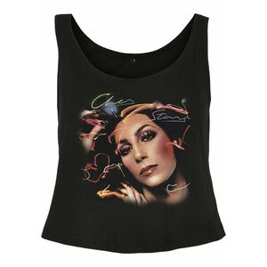 Mr. Tee Ladies Cher Colour Tank Top black kép