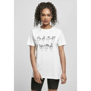 Mr. Tee Ladies FU Sign Language Tee white kép