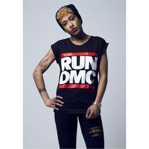 Mr. Tee Ladies Run DMC Logo Tee black kép