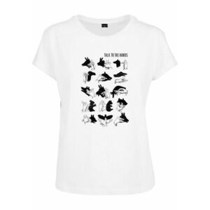 Mr. Tee Ladies Talk To The Hand Box Tee white kép