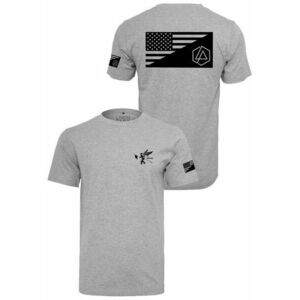 Mr. Tee Linkin Park Flag Tee heather grey kép