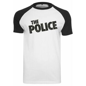 Mr. Tee The Police Logo Raglan Tee wht/blk kép