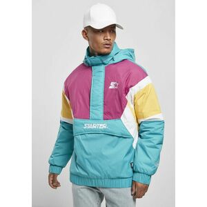 Starter Color Block Half Zip Retro Jacket lake blue/s pnk/by/wht kép