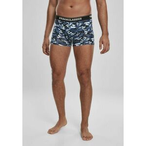 Urban Classics Boxer Shorts 3-Pack blue camo/orange camo/black kép