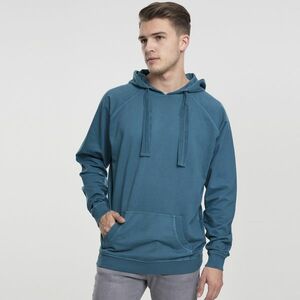 Férfi pulóver Urban Classics Garment Washed Terry Hoody teal kép