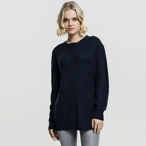 Urban Classics Ladies Basic Crew Sweater navy kép