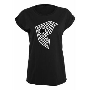 Urban Classics Ladies Checker Badge Tee black kép