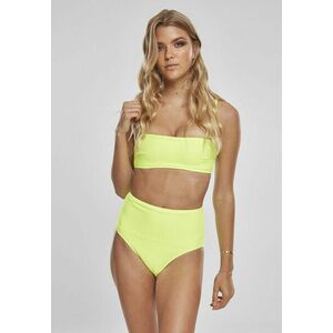 Urban Classics Ladies High Waist Bandeau Bikini electriclime kép