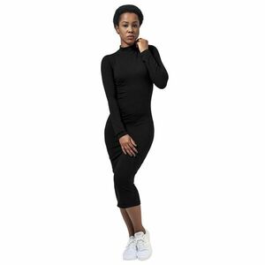 Urban Classics Ladies Turtleneck L/S Dress black kép