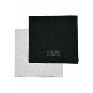 Urban Classics Logo Tube Scarf 2-Pack black/lightgrey kép