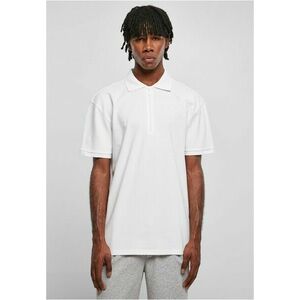 Urban Classics Oversized Zip Polo white kép