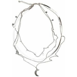 Urban Classics Stars Layering Necklace silver kép