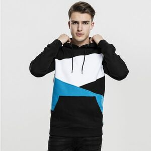 Férfi pulóver Urban Classics Zig Zag Hoody blk/tur/wh kép