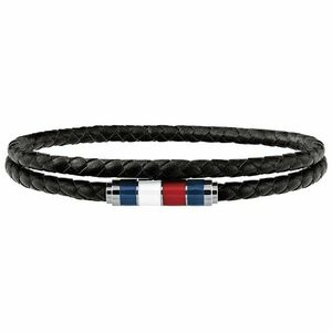 Tommy Hilfiger Tommy Hilfiger Elegáns fekete bőr karkötő TH2790056 kép