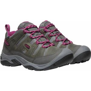 KEEN KEEN Női bőr tornacipő Circadia Wp 1026770 steel grey/boysenberry 40 kép