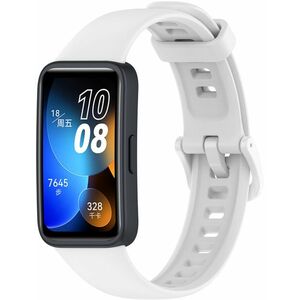 4wrist 4wrist Szilikon szíj Huawei Watch Band 8-hoz - White kép