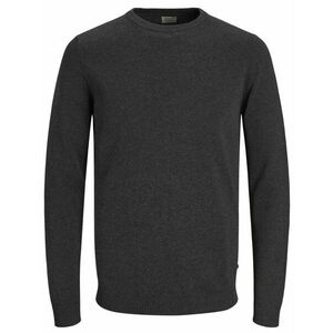 Jack&Jones Jack&Jones JJEBASIC KNIT CREW NECK NOOS férfi pulóver, Dark Grey Melange XXL kép