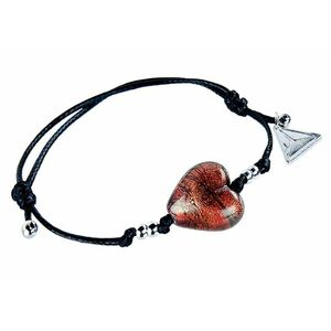 Lampglas Lampglas Bámulatos karkötő Fire Heart 24 karátos arannyal ellátott Lampglas gyönggyel BLH23 kép