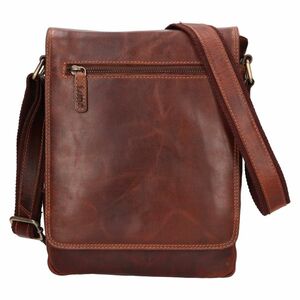 Lagen Lagen Férfi bőr crossbody táska LG-655 BRN kép