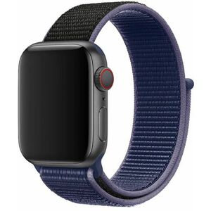 4wrist 4wrist Átfűzhető sport szíj Apple Watch - kék / fekete 42/44/45/49 mm kép