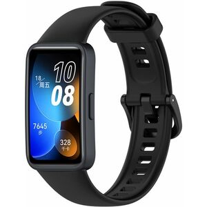 4wrist 4wrist Szilikon szíj Huawei Watch Band 8-hoz - Black kép