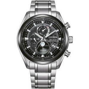 Citizen BY1018-80E Eco-Drive Moon Phase Titanium Radio Contr. Mens Watch kép