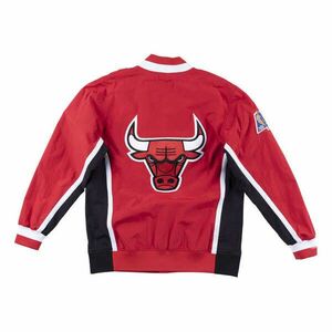 Mitchell & ness chicago bulls 96' authentic warm up jacket kabát férfi piros s kép