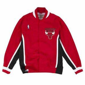 Mitchell & ness chicago bulls 92' authentic warm up jacket kabát férfi piros 3xl kép