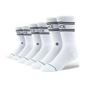 Stance basic 3 pack crew zokni unisex fehér s kép