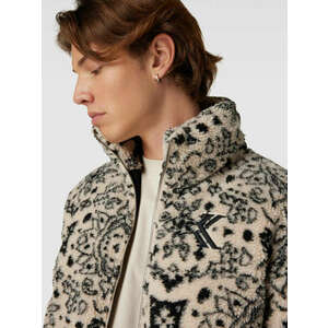 Karl kani og paisley teddy puffer jacket téli kabát férfi fekete/fehér l kép