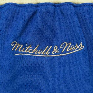 Mitchell & ness nba team og 2.0 fashion shorts 7" vintage logo golden state warriors rövidnadrág férfi kék m kép