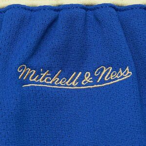 Mitchell & ness nba team og 2.0 fashion shorts 7" vintage logo golden state warriors rövidnadrág férfi kék l kép