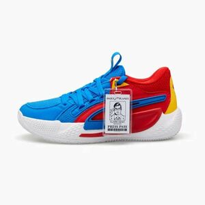 Puma court rider superman 85th kosárlabda cipő unisex piros/kék 40.5 kép