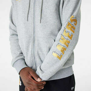 New era pulover team script fz hoody los angeles lakers pulóver férfi szürke xxl kép