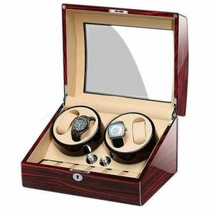 Óratartó doboz iUni Watch Winder 4 + 6 tárolóhely, Krémszínű kép