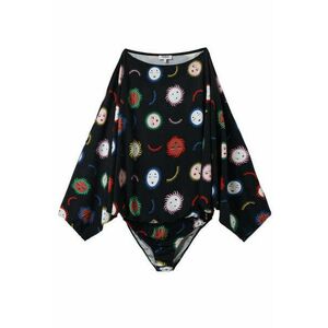 Desigual Tab sötétszürke, mintás női body – S kép