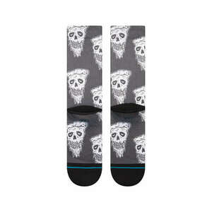 Stance pizza face zokni unisex fekete/fehér l kép