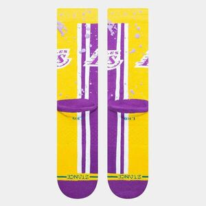 Stance overspray los angeles lakers zokni unisex lila/sárga l kép