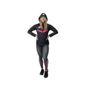 Női softshell kabát - International Fitness and Body Building Federation, Black/Pink S kép